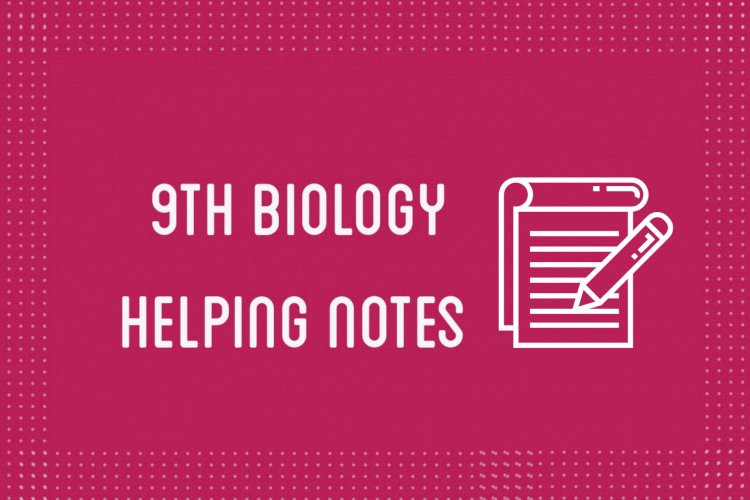 9th Class Biology Helping Notes of All Chapters in PDF