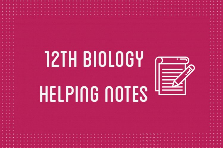 12th Class Biology Helping Notes of All Chapters in PDF