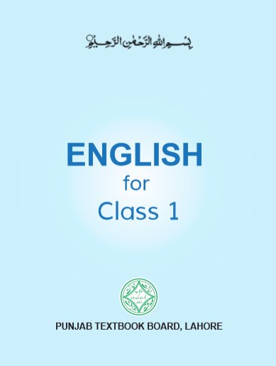 Class-1 English Text Book in PDF by Punjab Text Book Board Lahore