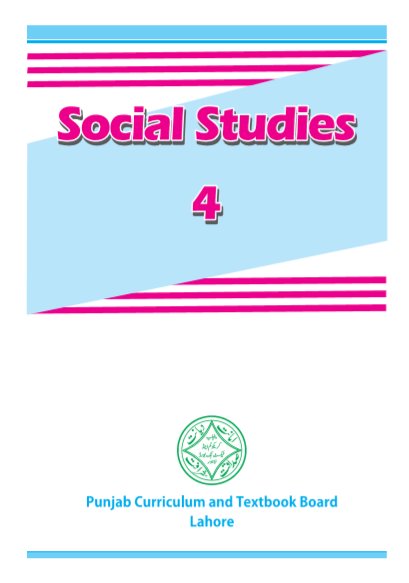 4th (Fourth Class) SST (Social Studies) EM Text Book by PCTB in PDF