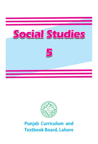 5th (Fifth Class) SST (Social Studies) EM Text Book by PCTB in PDF