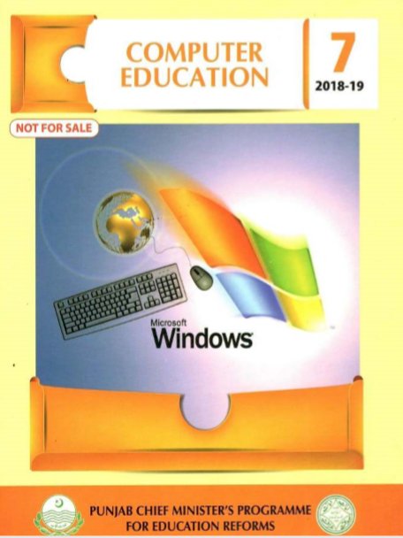 Seventh Class Computer Book PDF for English Medium Students